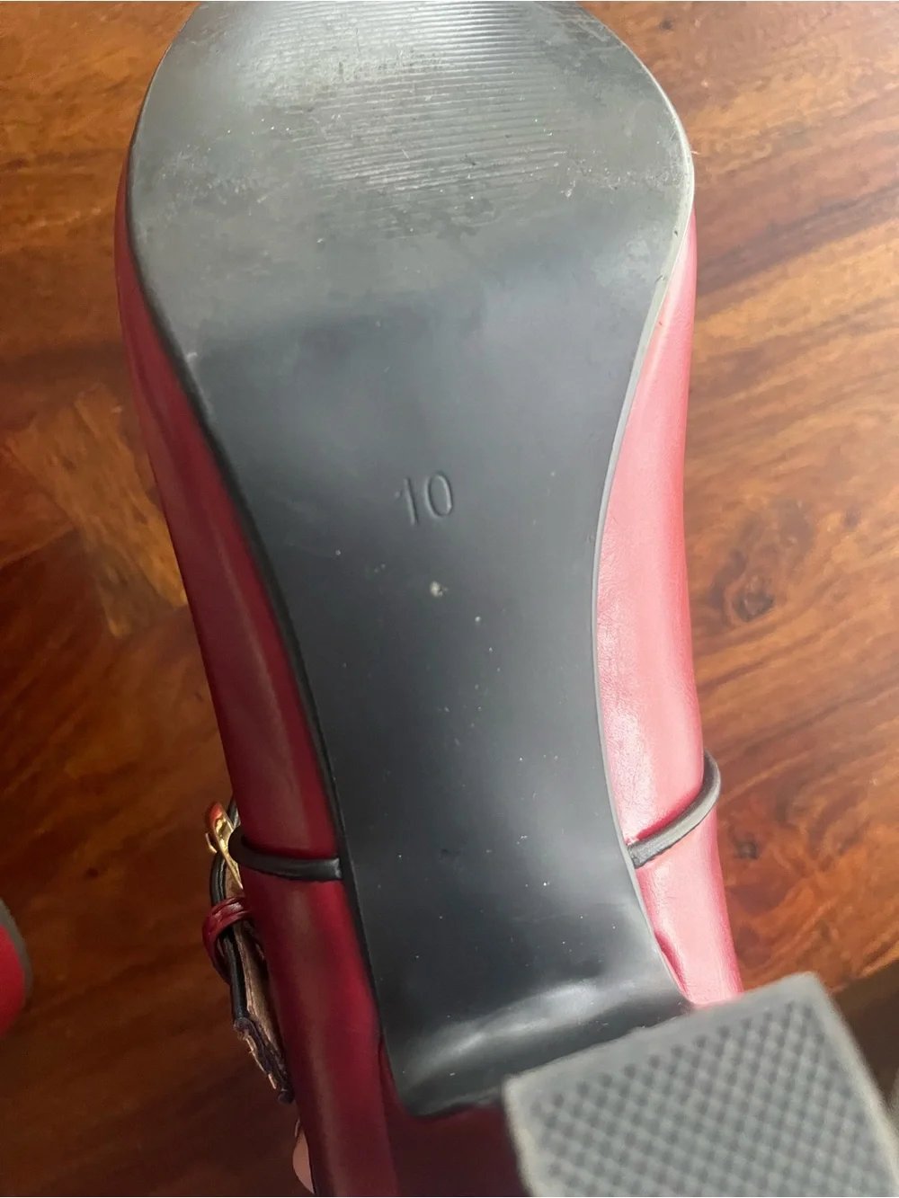 Burgundy Ombré Mary Jane Pumps with Block Heel | Vintage-Inspired | Size 10